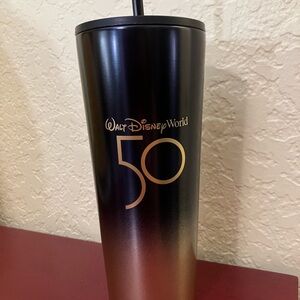 Starbucks for Disney 50th Anniversary Blue and Gold Tumbler